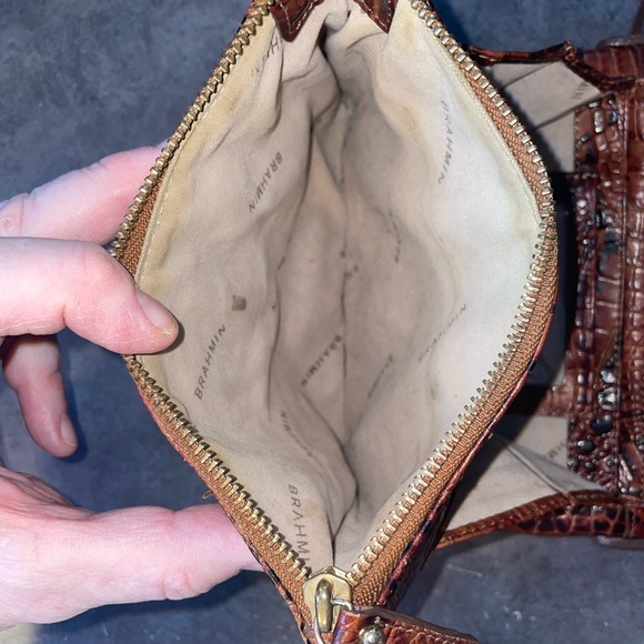 Brahmin crossbody bag, Mojito. Pecan crocodile embossed leather - Picture 5 of 9